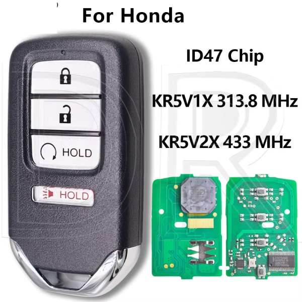 2017-2019 Honda Ridgeline / 4-Button Smart Key / PN: 72147-T6Z-A11 / KR5V2X (AFTERMARKET)